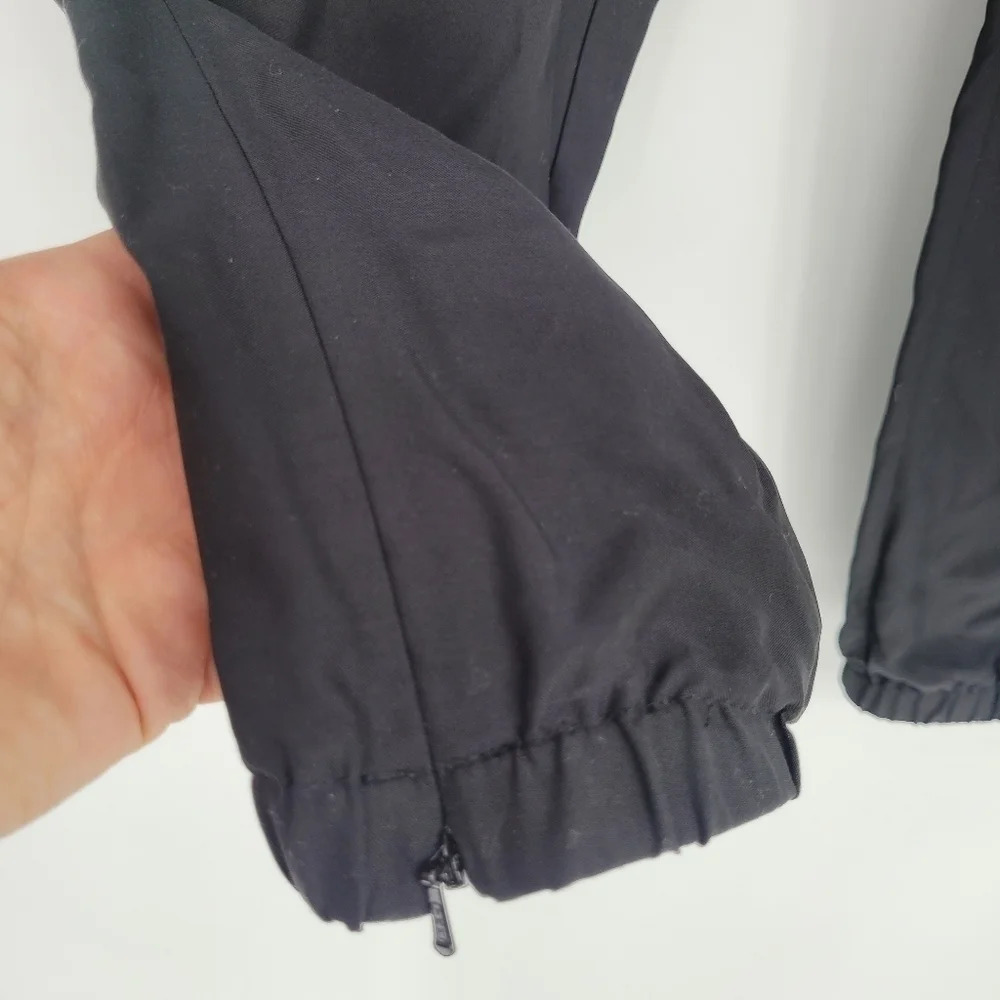 NEW Trouve black dressy joggers pants elastic waiat zip side pockets small - Picture 5 of 5